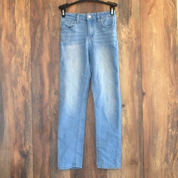 Jumping Beans Girl's Jeans Size 10R Skinny Adjustable Waist - Picture 1 of 8